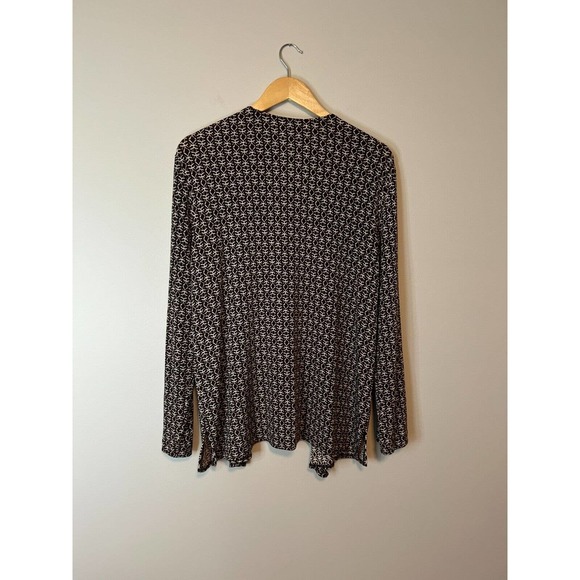 Chicos Travelers Open Cardigan Long Sleeve Slinky Spandex SZ 2 Women's L - Picture 3 of 6